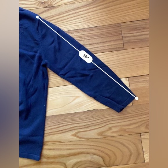 Eddie Bauer Navy Blue Cardigan Sweater Women’s size Small- Dressy layer- Floral - Picture 12 of 14